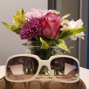 Coach white Samantha sunglasses